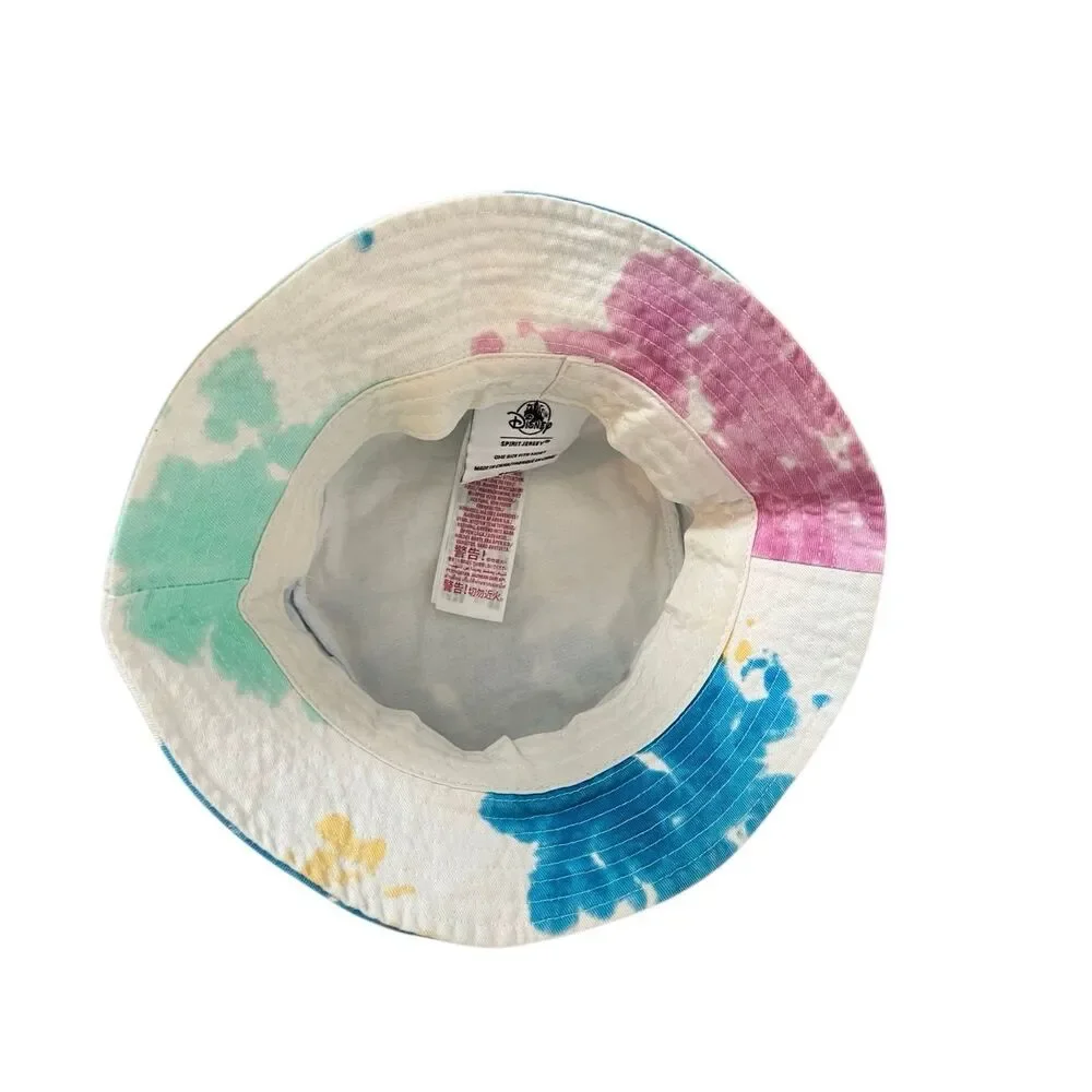 Disney‎ Parks Spirit Jersey WDW Mickey Tie Dye Multi-Color Bucket Hat Size Adult